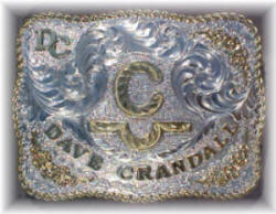 Sterling Silver belt buckle with name