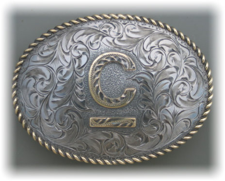 Custom Handcrafted Antique Finish Ranch Brand Belt Buckles