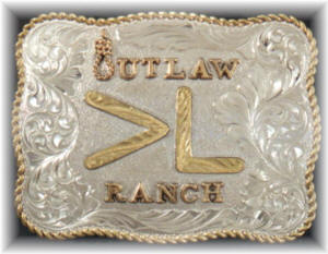 Custom Ranch Brand and Name Belt Buckle