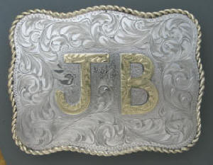 Custom JB Initial Belt Buckle