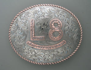 L8 Rocker Copper Brand Belt Buckle