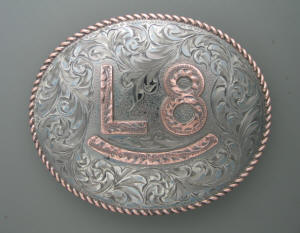  custom belt buckle with personalized brand