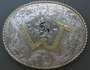 L W J Brand Belt Buckle