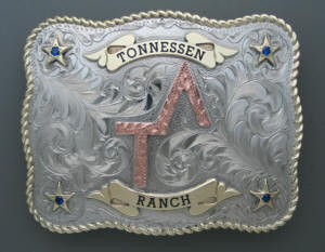  custom belt buckle with personalized brand